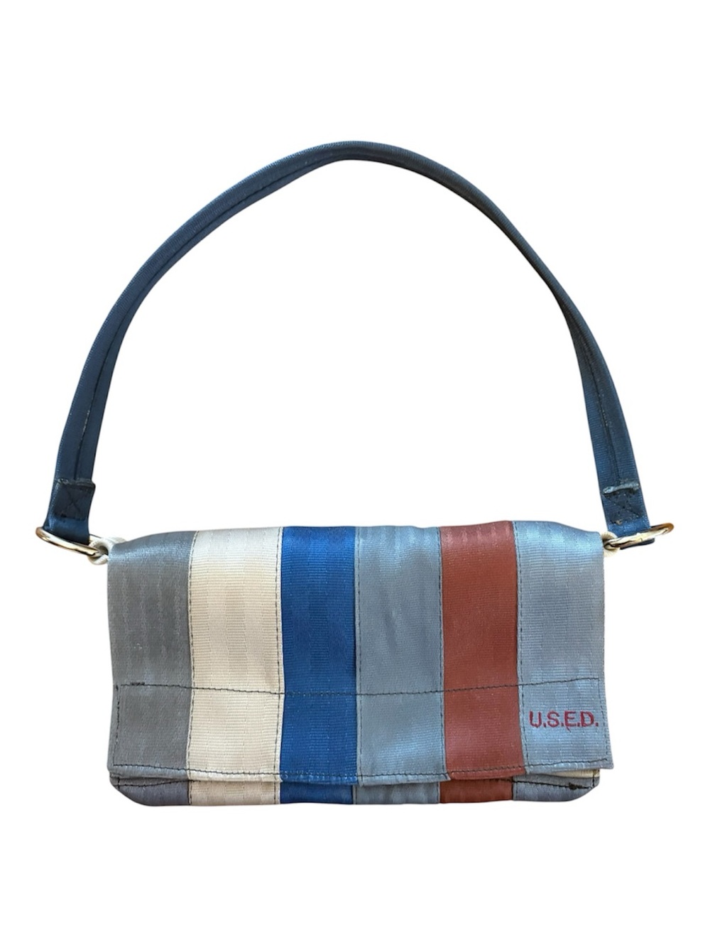 Upcycled Seatbelt Shoulder Bag/Y2K Canadian Recycled Seatbelt Purse by U.S.E.D